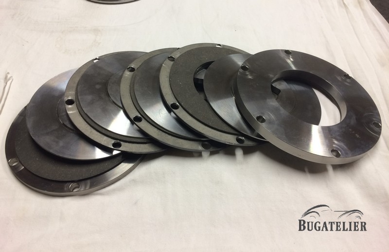 Complete clutch disk set