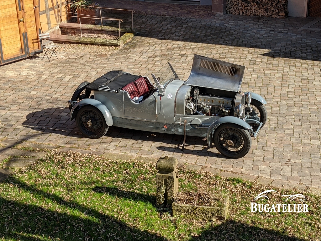Bugatti type 44 at the workshop Bugatelier

